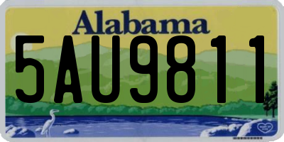 AL license plate 5AU9811