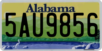 AL license plate 5AU9856