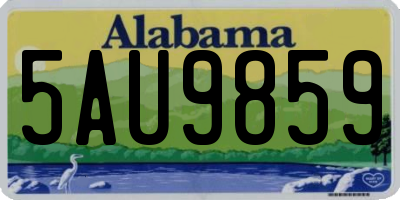 AL license plate 5AU9859