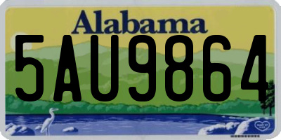 AL license plate 5AU9864