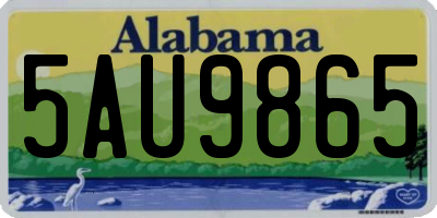 AL license plate 5AU9865