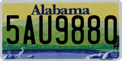 AL license plate 5AU9880