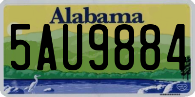 AL license plate 5AU9884