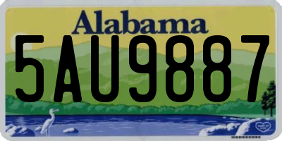 AL license plate 5AU9887