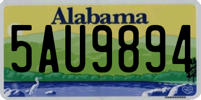 AL license plate 5AU9894