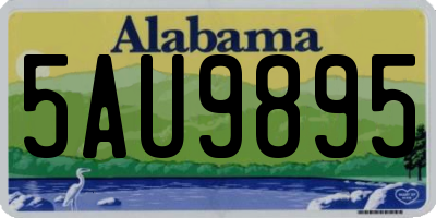AL license plate 5AU9895