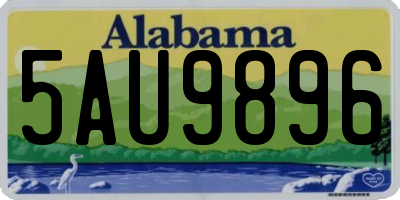 AL license plate 5AU9896