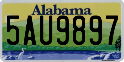 AL license plate 5AU9897