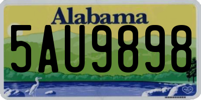 AL license plate 5AU9898