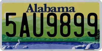 AL license plate 5AU9899