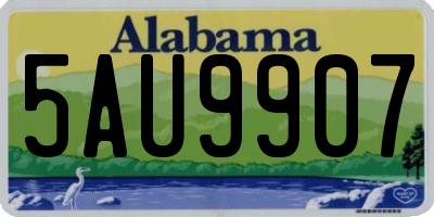 AL license plate 5AU9907