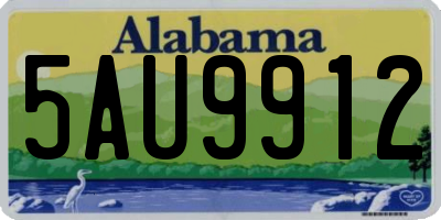 AL license plate 5AU9912