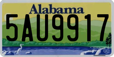 AL license plate 5AU9917