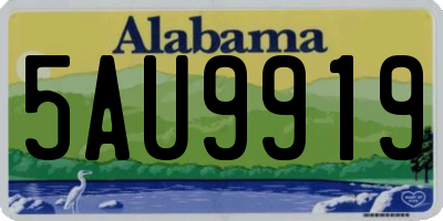 AL license plate 5AU9919