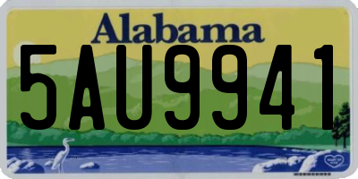 AL license plate 5AU9941
