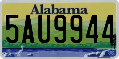 AL license plate 5AU9944