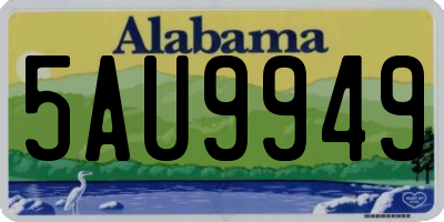 AL license plate 5AU9949