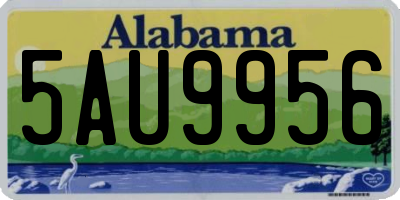 AL license plate 5AU9956