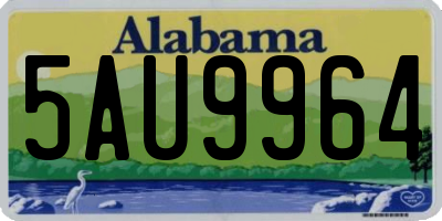 AL license plate 5AU9964