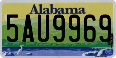AL license plate 5AU9969