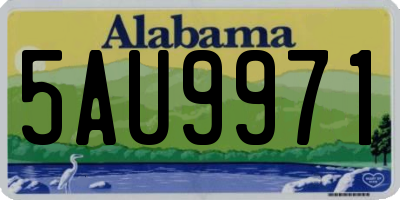 AL license plate 5AU9971