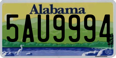 AL license plate 5AU9994