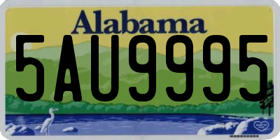 AL license plate 5AU9995