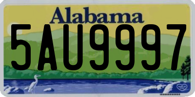 AL license plate 5AU9997