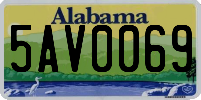 AL license plate 5AV0069