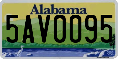 AL license plate 5AV0095