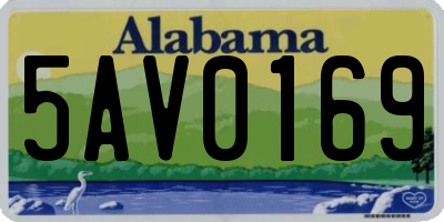 AL license plate 5AV0169