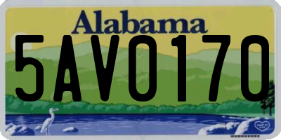 AL license plate 5AV0170