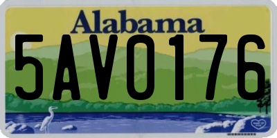 AL license plate 5AV0176