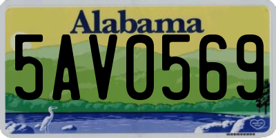 AL license plate 5AV0569