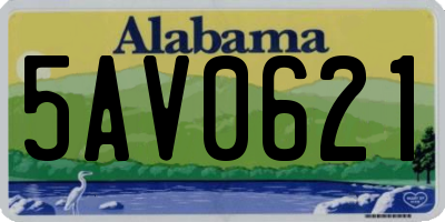 AL license plate 5AV0621