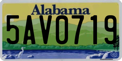 AL license plate 5AV0719