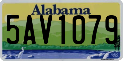 AL license plate 5AV1079