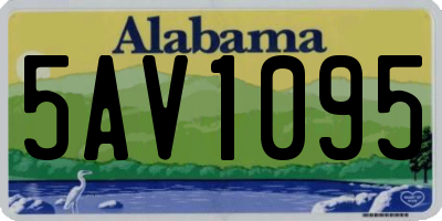 AL license plate 5AV1095