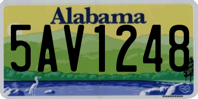 AL license plate 5AV1248