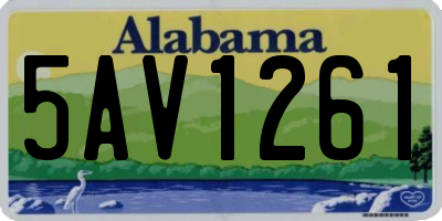 AL license plate 5AV1261