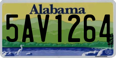 AL license plate 5AV1264