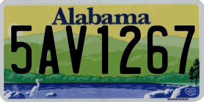AL license plate 5AV1267