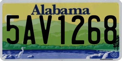 AL license plate 5AV1268