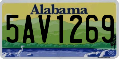 AL license plate 5AV1269