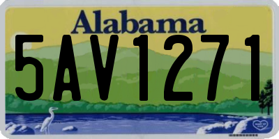 AL license plate 5AV1271