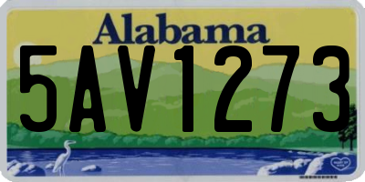 AL license plate 5AV1273