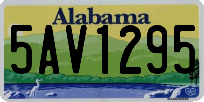 AL license plate 5AV1295