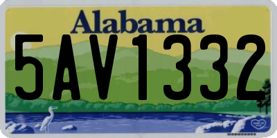 AL license plate 5AV1332