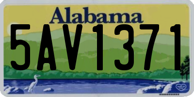 AL license plate 5AV1371