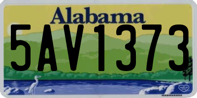 AL license plate 5AV1373